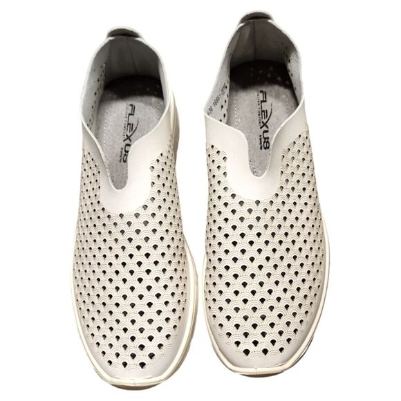 Spring Step Sneakers Tennis Shoe Leather Cut Out Lightweight Slip On‎ White 36 6 - Picture 9 of 15